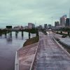 `abandoned highways over water during hurricane harvey in houston, texas