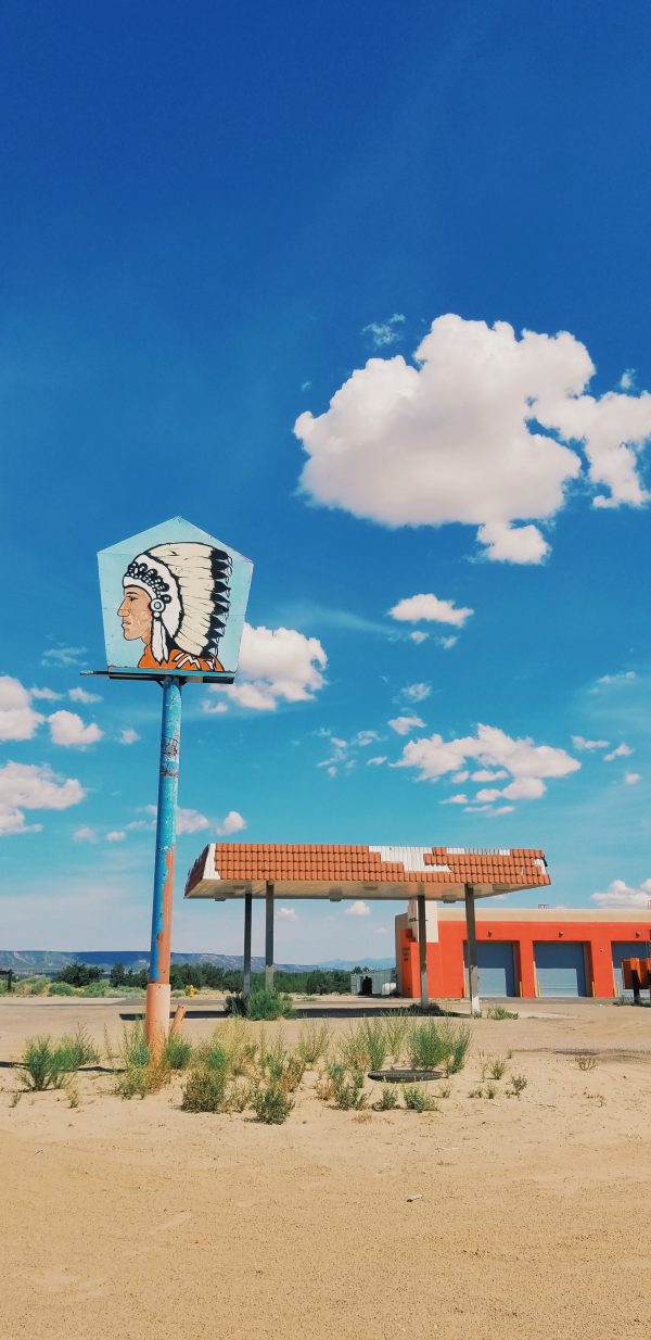 abandoned gas station