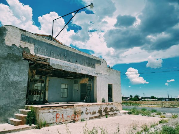 abandoned plant in marfa, texas