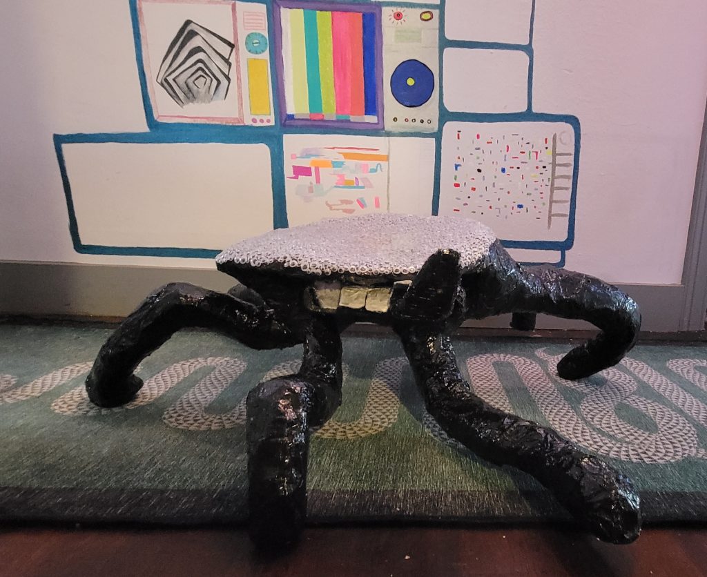 paper mache spider table